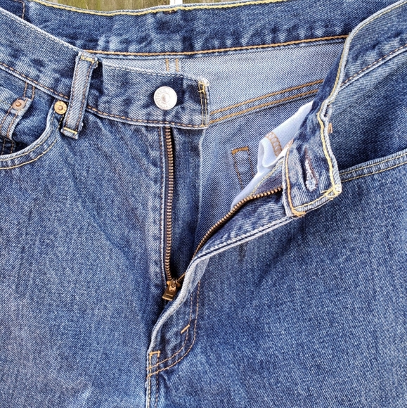 Levis 505 Fly W36 L32 Straight Leg Jeans Ac - Picture 3 of 3